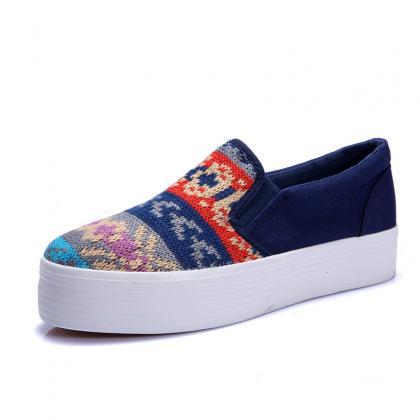 National Wind Canvas Shoes Flat Shoes on Luulla