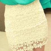 Free shipping Lace Mini Skirt