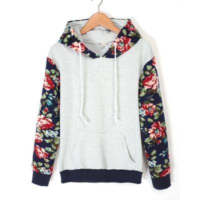Floral hooded head set and wool sweater